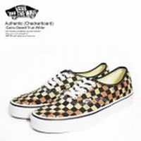 oY Xj[J[ VANS Authentic Checkerboard Camo Desert True White